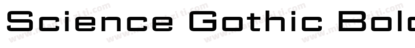 Science Gothic Bold Exp字体转换